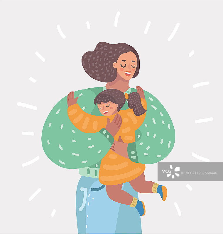 母亲和女儿图片素材