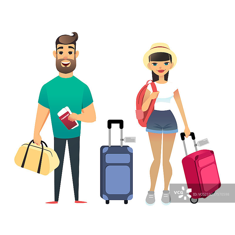 候机或候车的旅客图片素材