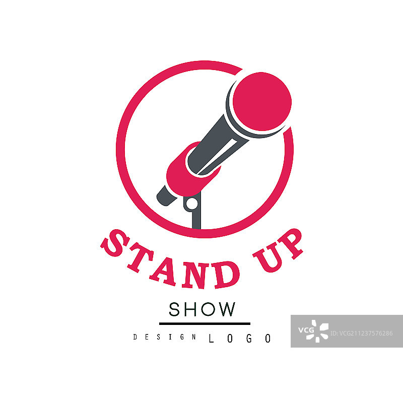 喜剧俱乐部单口相声表演标志设计图片素材