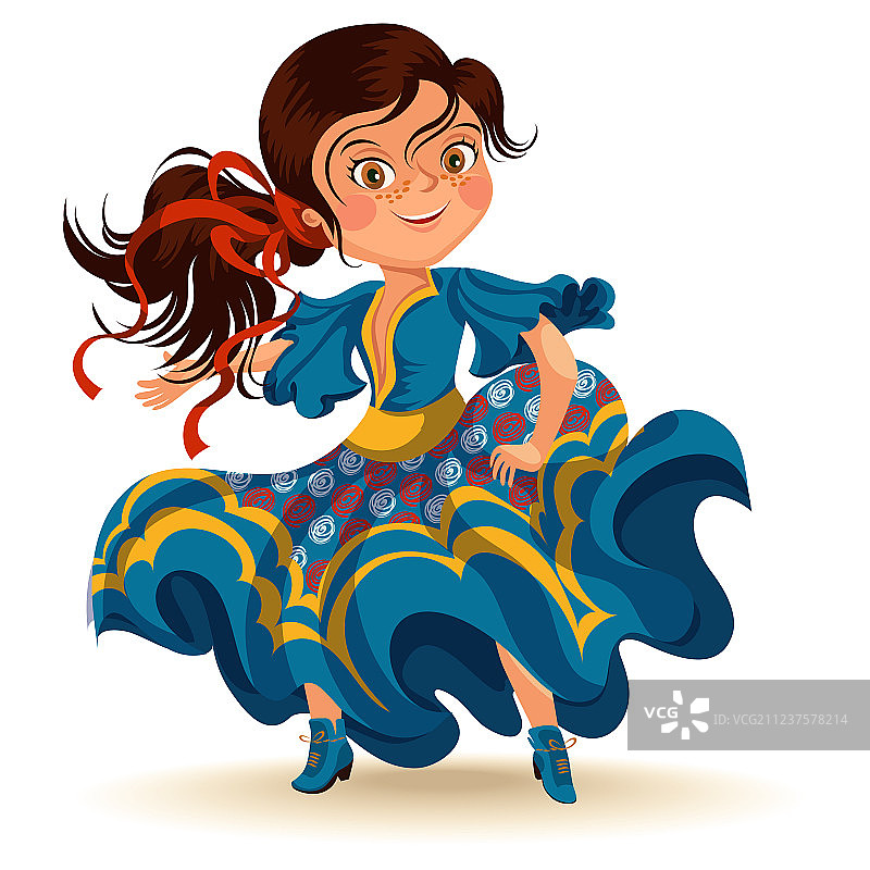 年轻女子在节日庆祝活动上跳萨尔萨舞图片素材