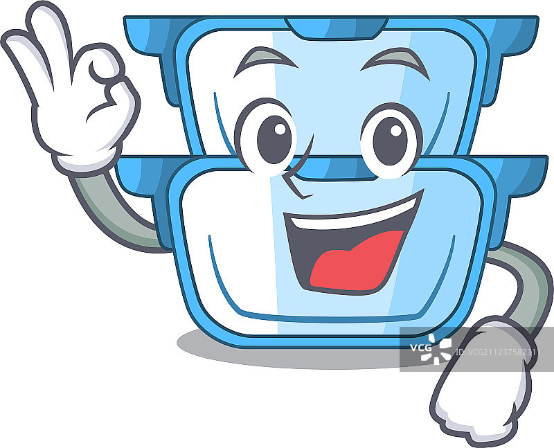 用于蒸食物的双层蒸锅卡通形象图片素材