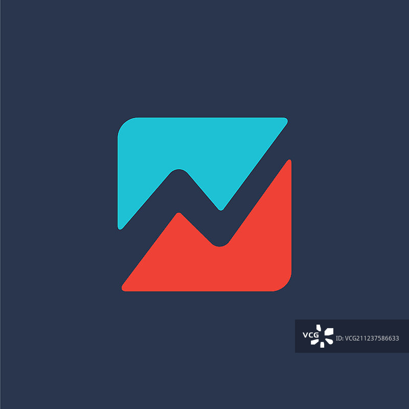 字母N标志图标设计模板元素图片素材