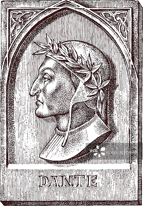 但丁·阿利吉耶里建筑设计元素图片素材