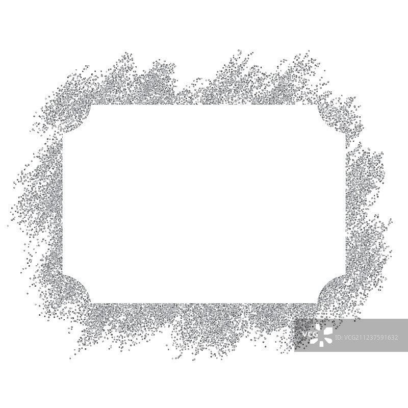 银色框架美丽闪光复古设计图片素材