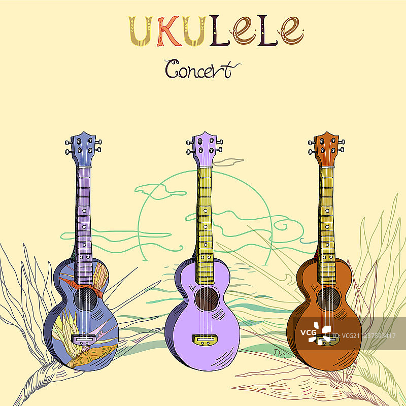 尤克里里音乐会合集图片素材