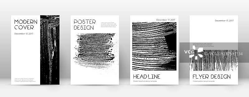 极简手册封面页设计模板图片素材