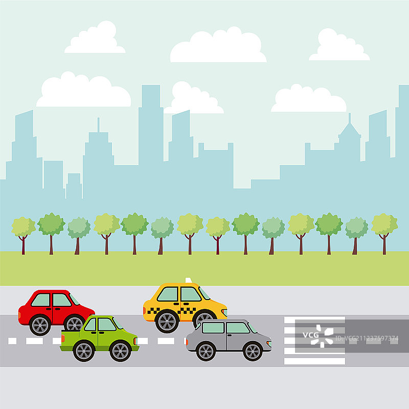 公园和城市风光图片素材