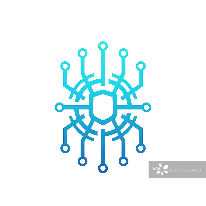 网络安全logo概念图片素材