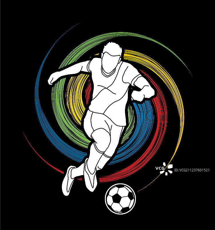 足球运动员射门动作图片素材