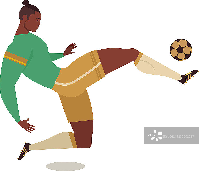 足球运动员角色插画图片素材