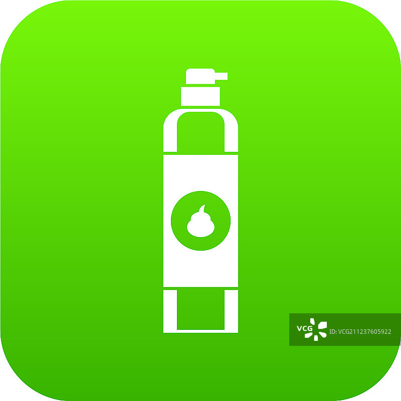 绿色数字空气清新剂图标图片素材