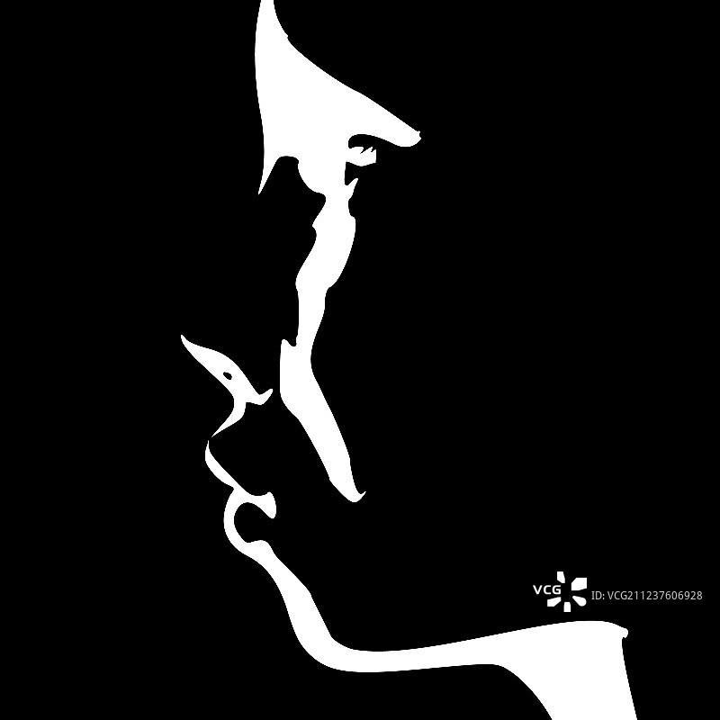 女人头部轮廓图片素材