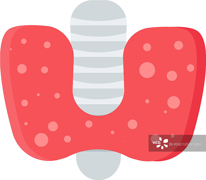 隔离的甲状腺医学概念图片素材