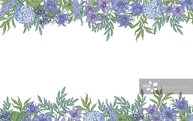 装饰花卉横向背景图片素材