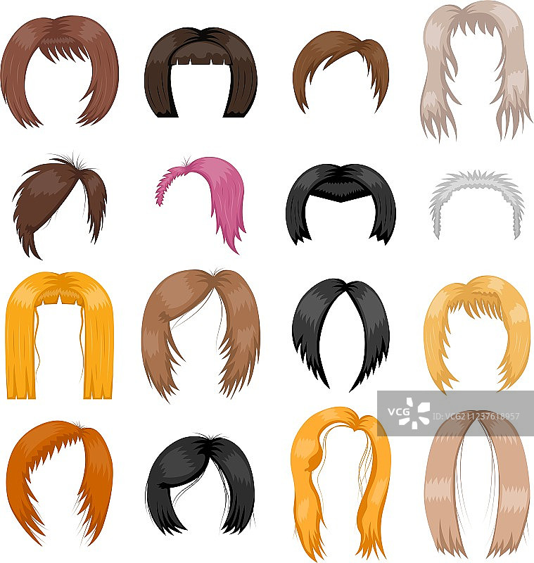 假发发型图片素材