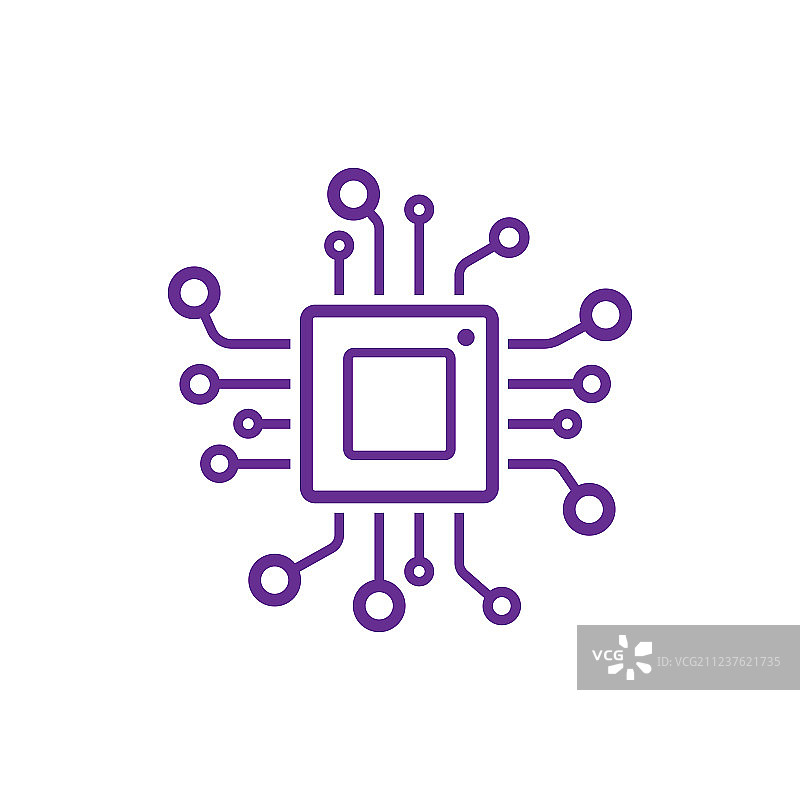 CPU图标处理器技术图片素材