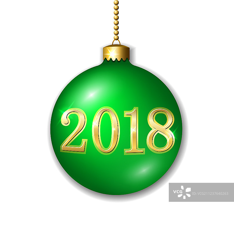 金色圣诞3D装饰球图片素材