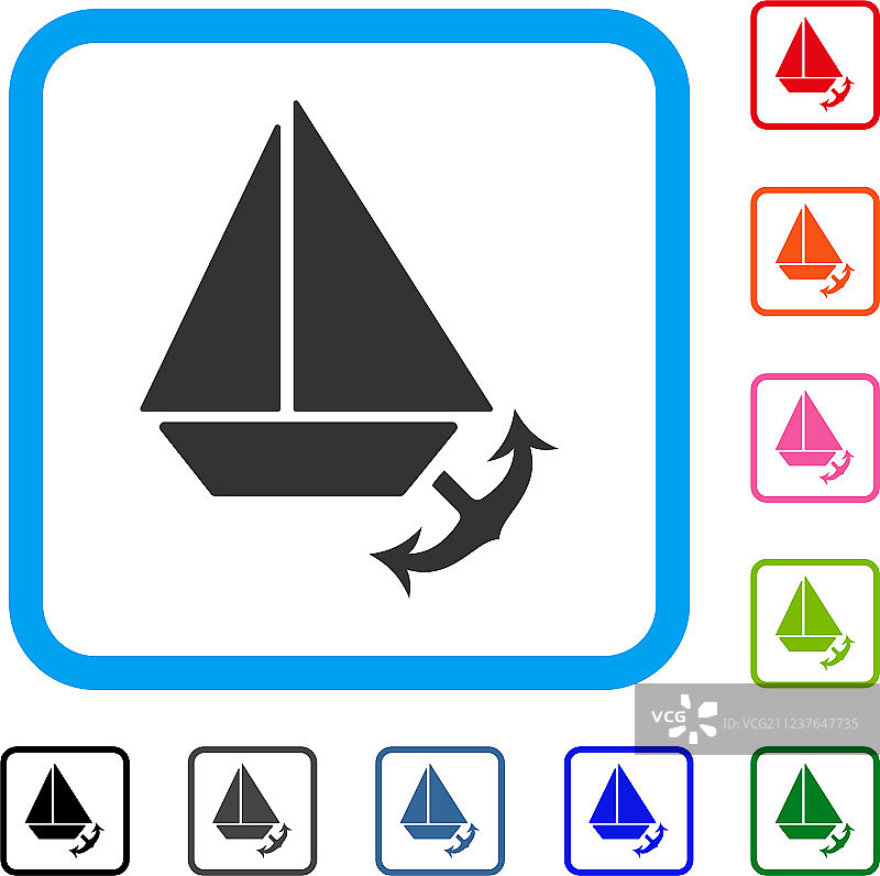 海港边框图标图片素材