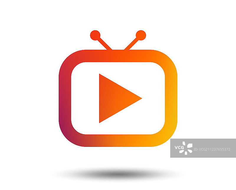 复古电视模式标志电视机符号图标图片素材