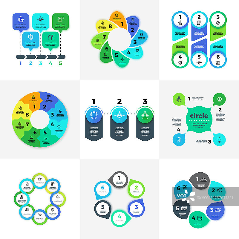 营销商业信息图表图片素材