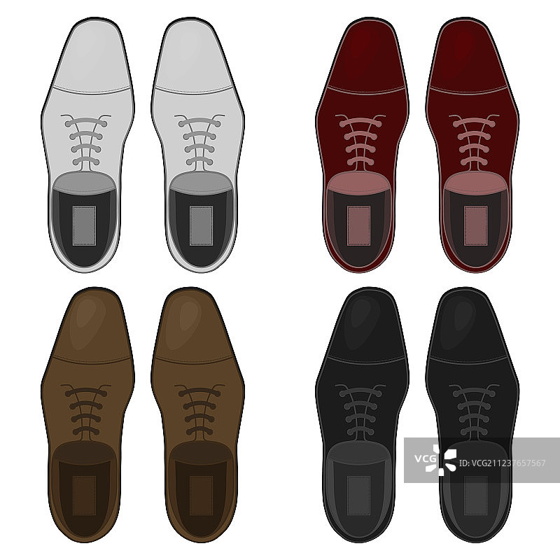 平底鞋俯视图图片素材