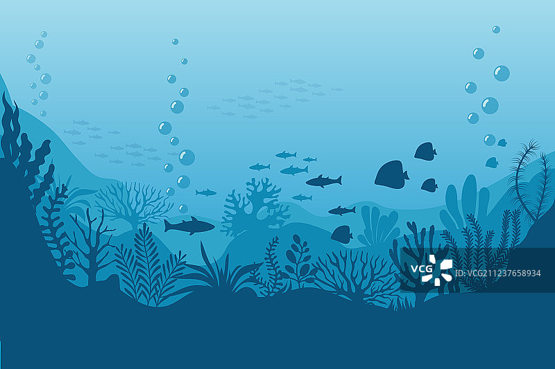 海底背景海洋底部图片素材