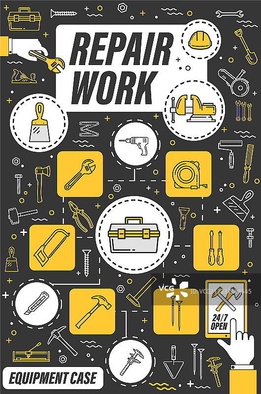 维修工作工具房屋装修设备图片素材