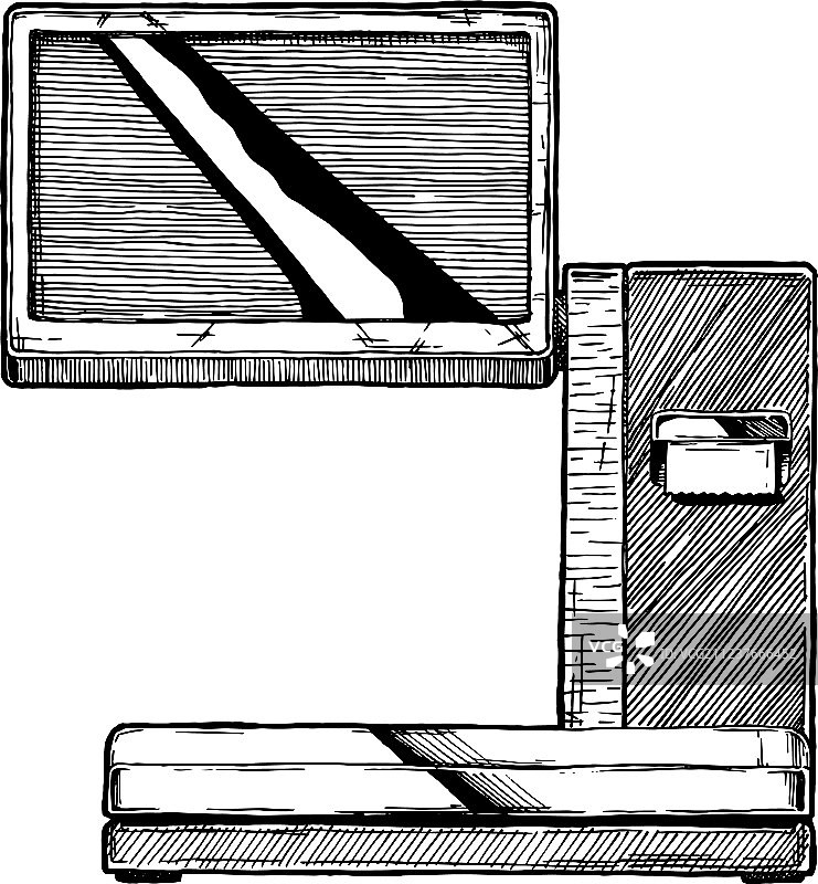 数字条形码秤图片素材