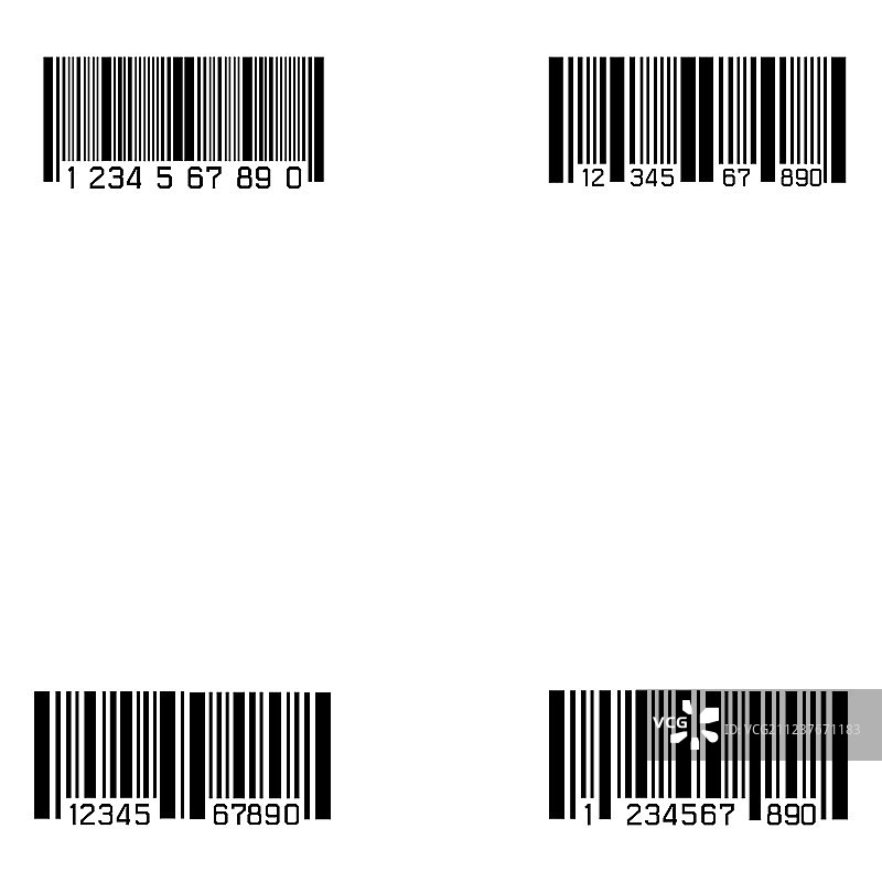 条形码图标集图片素材