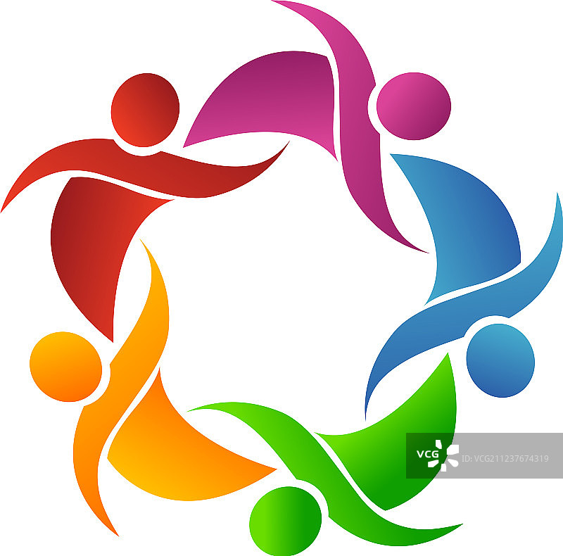 团队合作友情标志图片素材