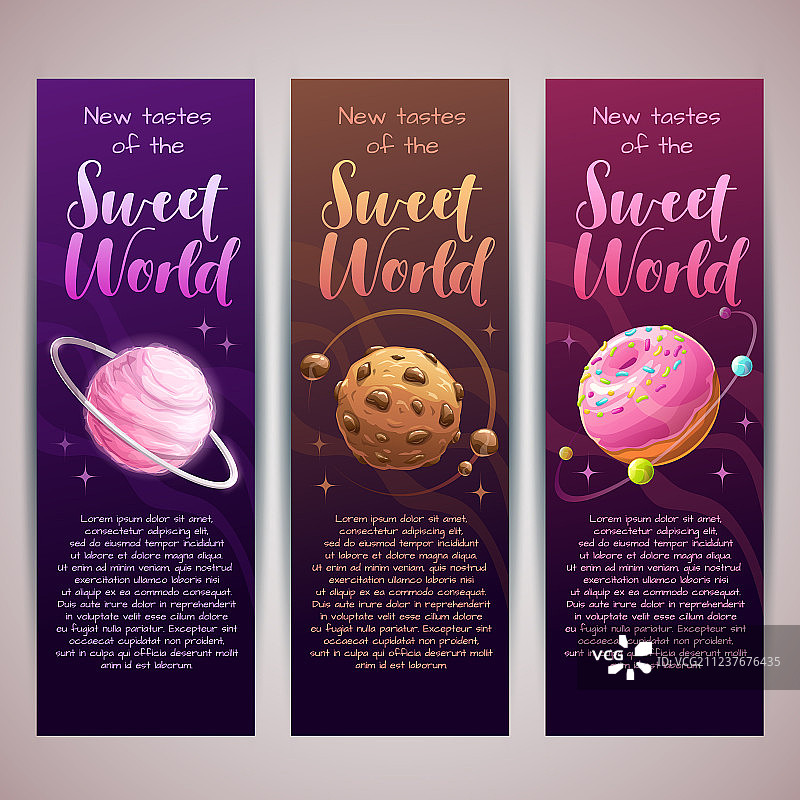 香甜星球banner糖果店广告图片素材