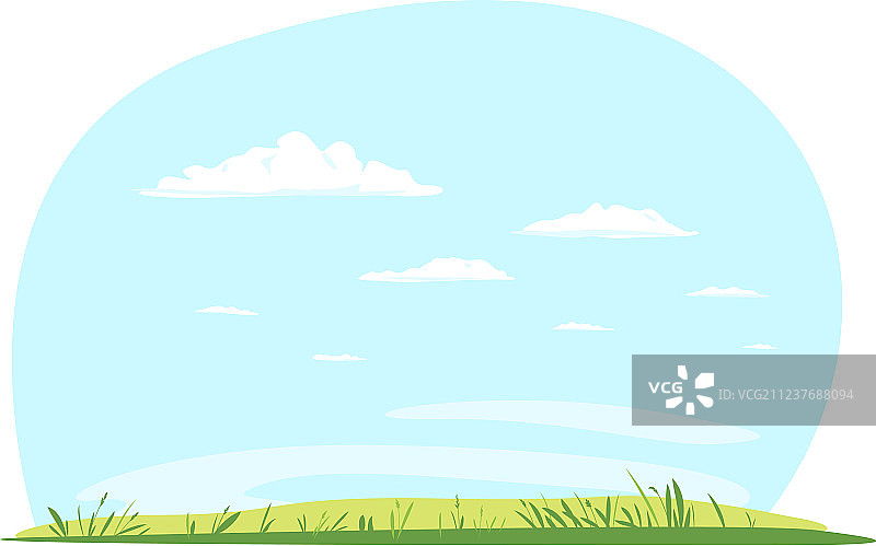 夏日里的空旷林间空地图片素材