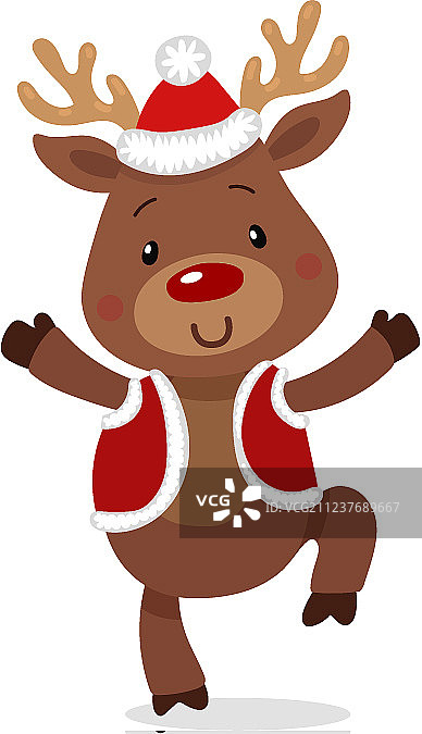 圣诞驯鹿鲁道夫图片素材