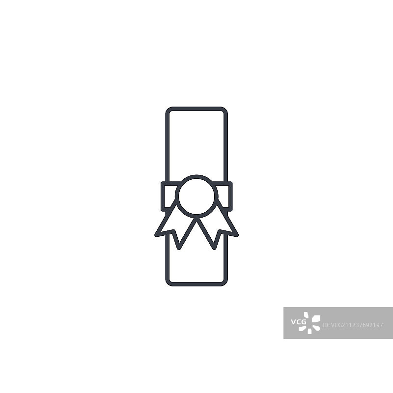 文凭细线图标线性符号图片素材