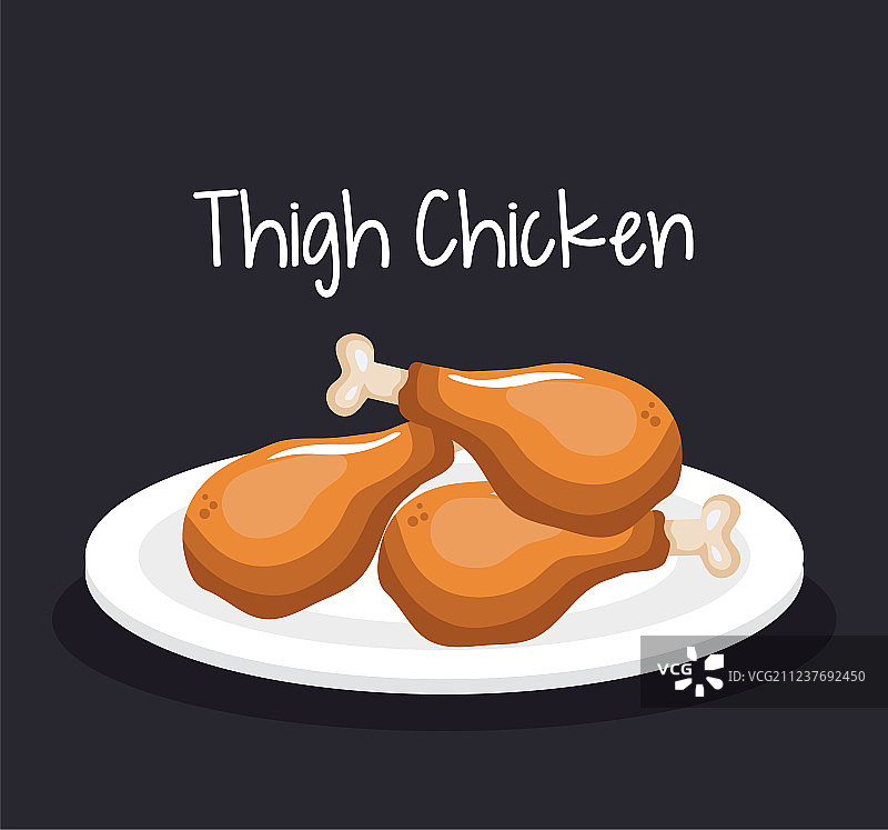 美味鸡腿快餐图片素材