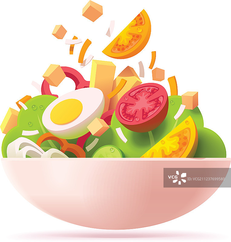 绿色沙拉图标图片素材