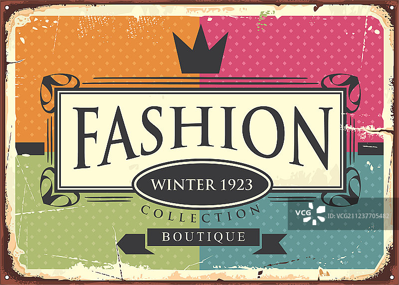 时尚精品复古标识图片素材