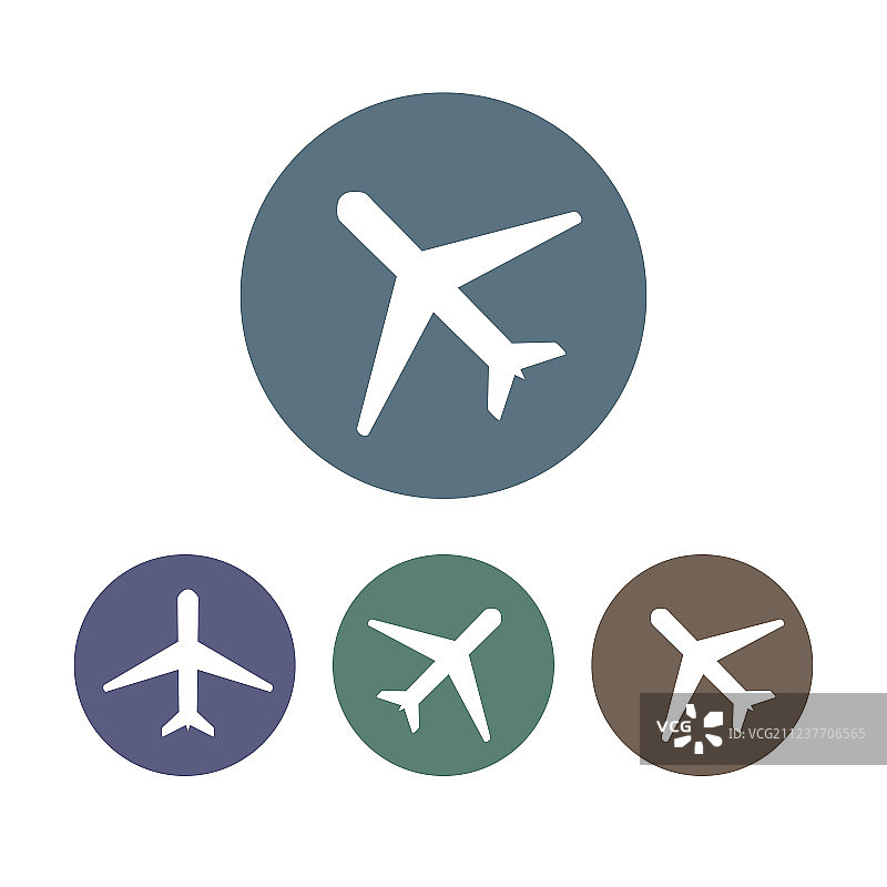 飞机图标标志合集图片素材