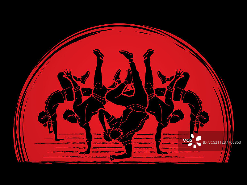 一群跳舞的人图片素材