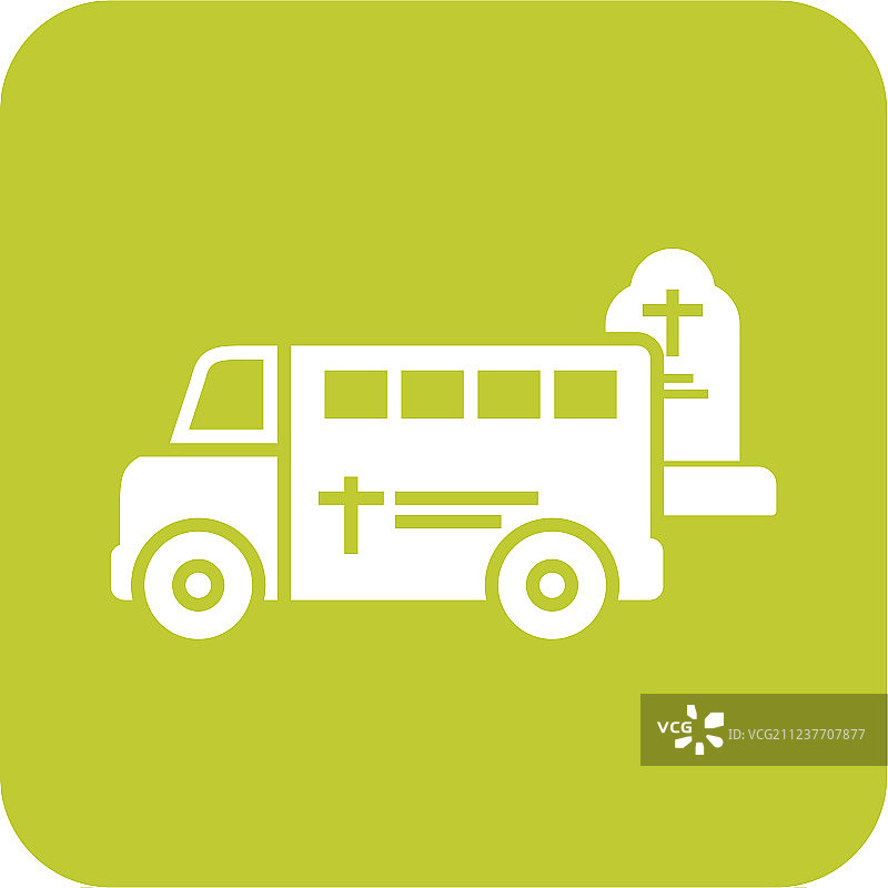 离开墓地的面包车图片素材