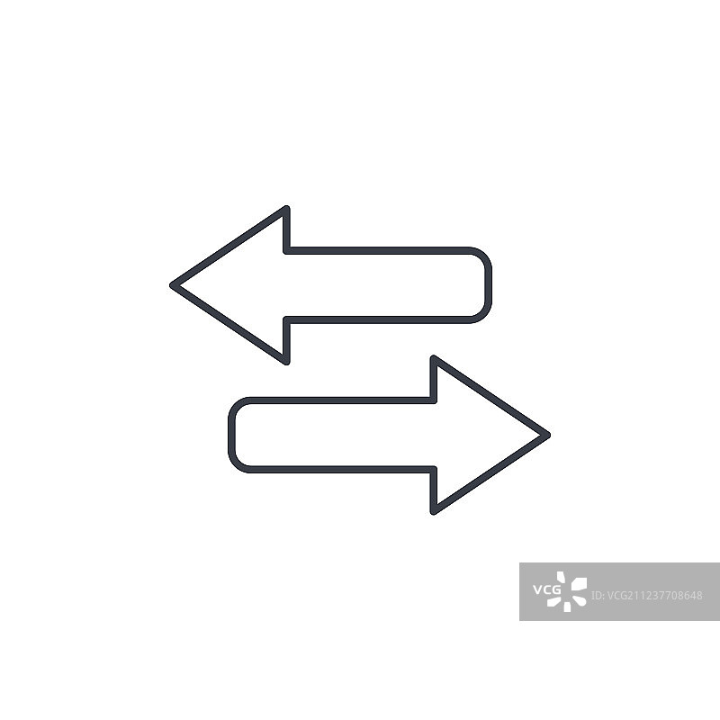 交换细线箭头图标图片素材