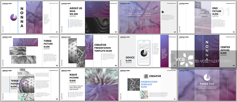 最小演示文稿设计作品集图片素材