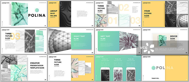 最小演示文稿设计作品集图片素材