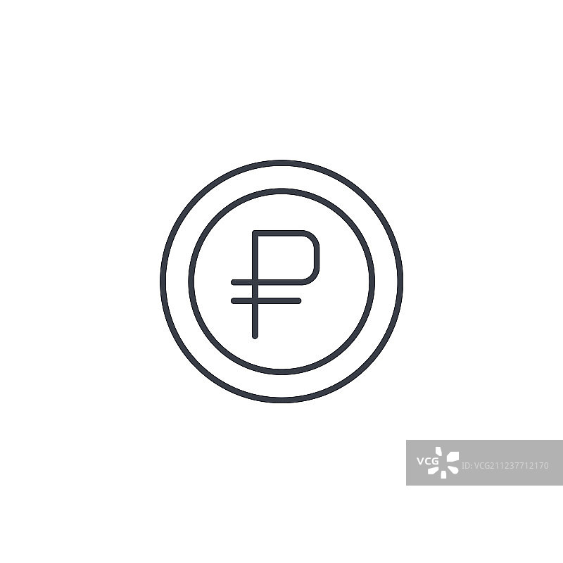 俄罗斯卢布硬币金融货币图片素材