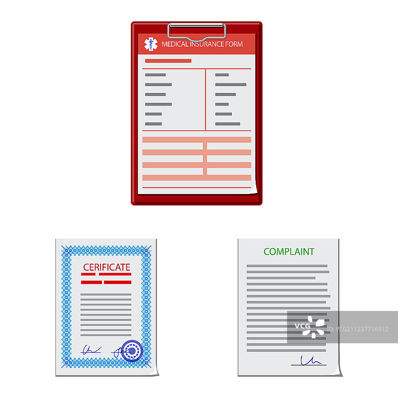 表格与文档标志设计集图片素材