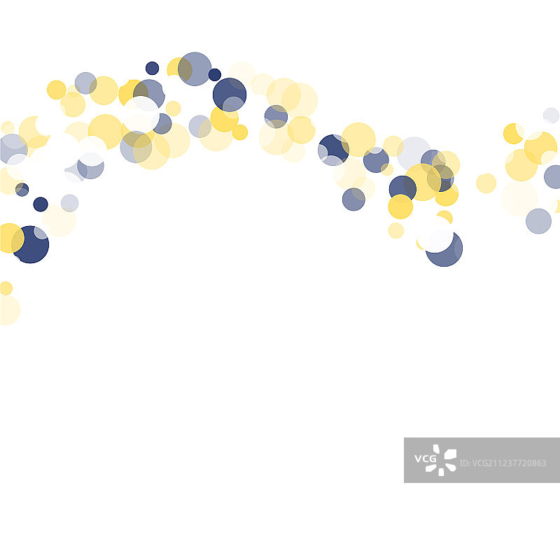 金色蓝色五彩纸屑透明点图片素材