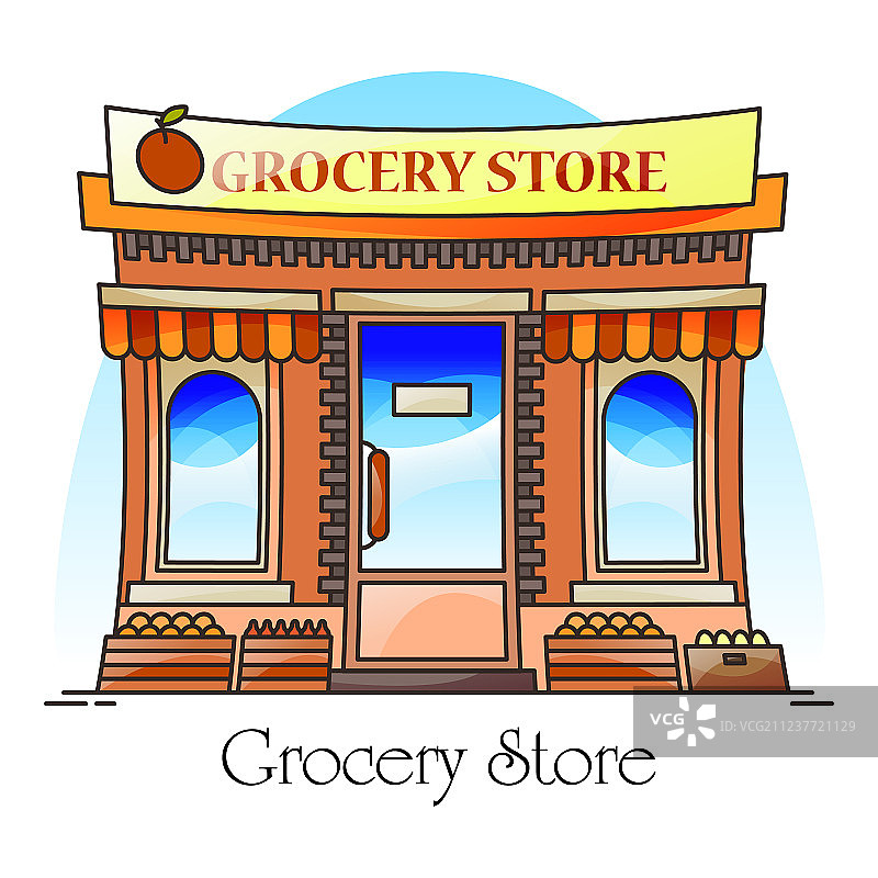 食品杂货店或天然商品店图片素材