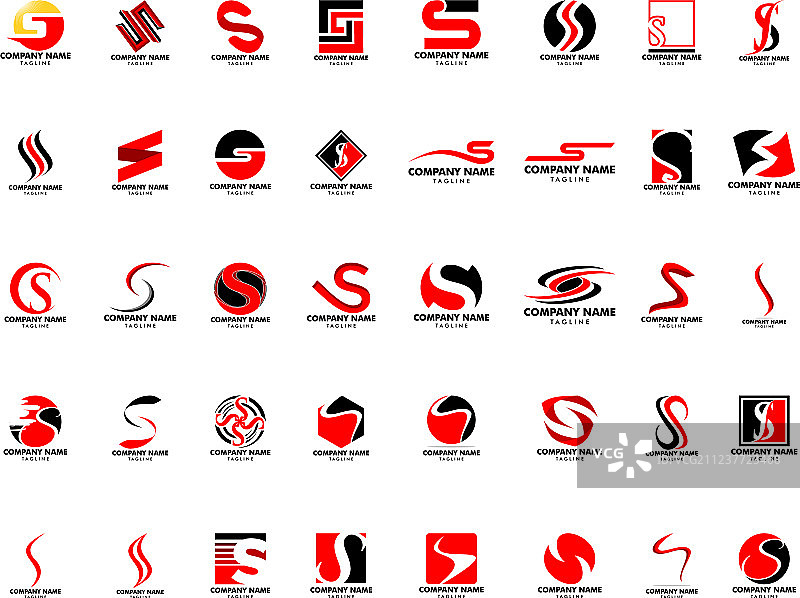 S字母Logo模板设计图片素材