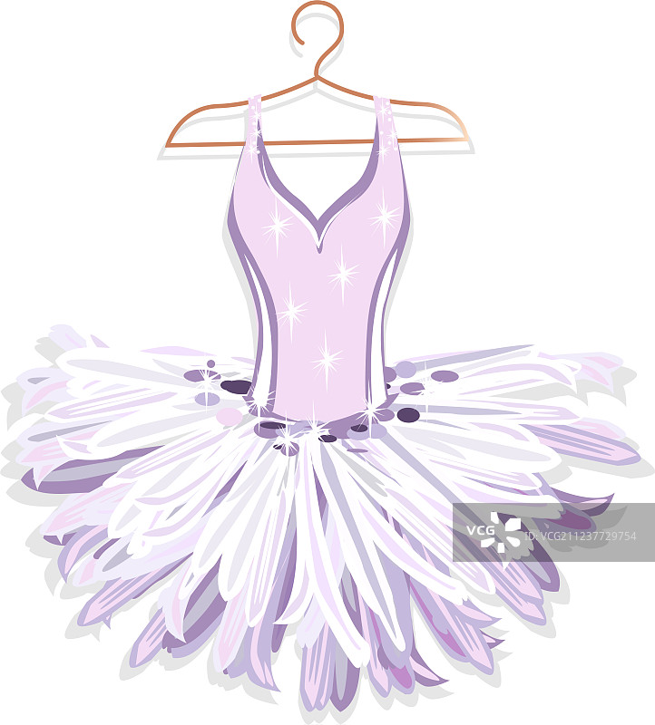 衣架上的芭蕾舞短裙图片素材