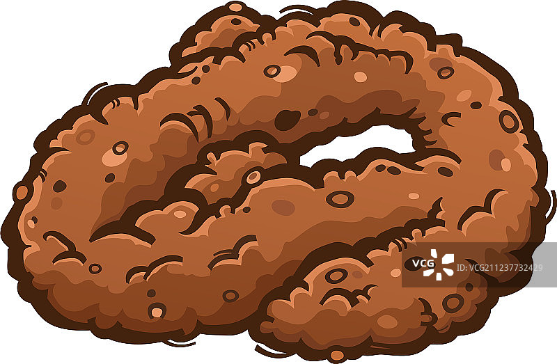 盘绕的粪便卡通图片素材